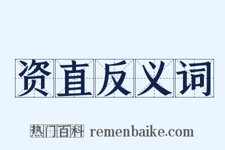 资直反义词是什么意思的图片